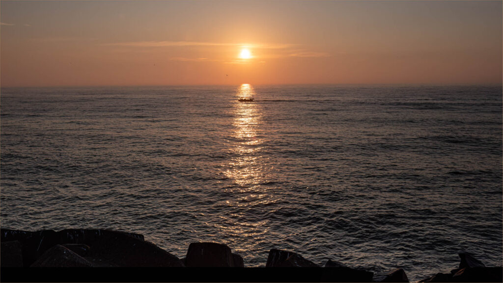 Fishing Boat at Sunrise, Scarbrough